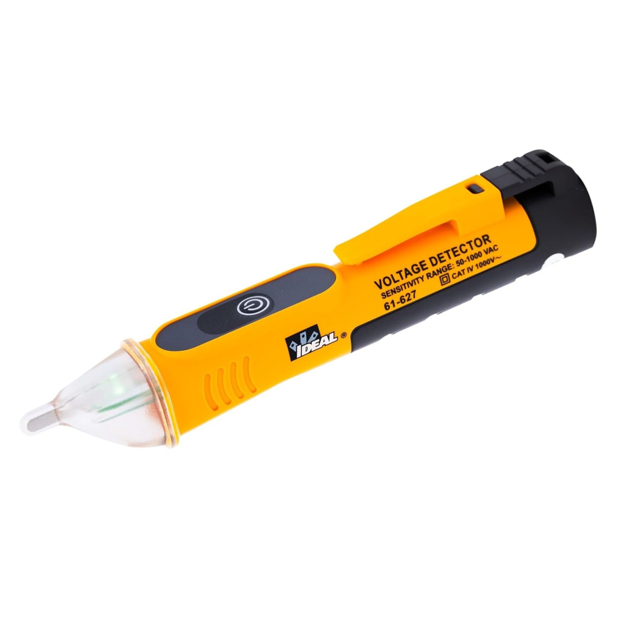 IDEAL, Non-Contact Voltage Tester Single Range 50-1000V AC, Auto Power Off, UL Certified CAT IV 1000V AC, 50 to 600 V AC, Low battery indication, 61-627